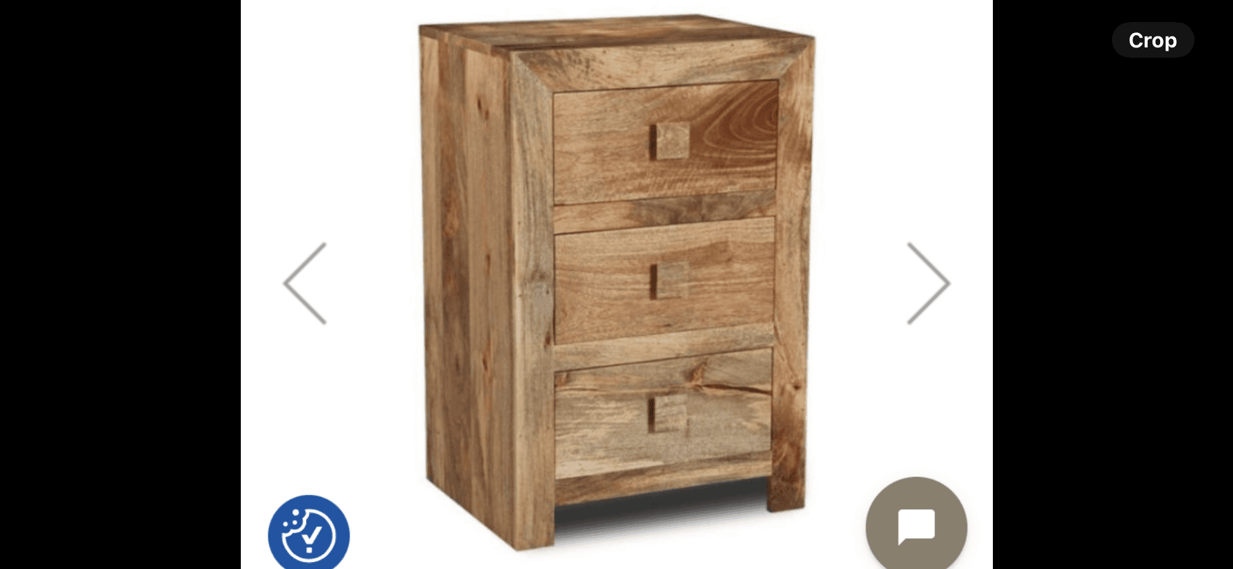 Dakota 50cm W Bedside Table