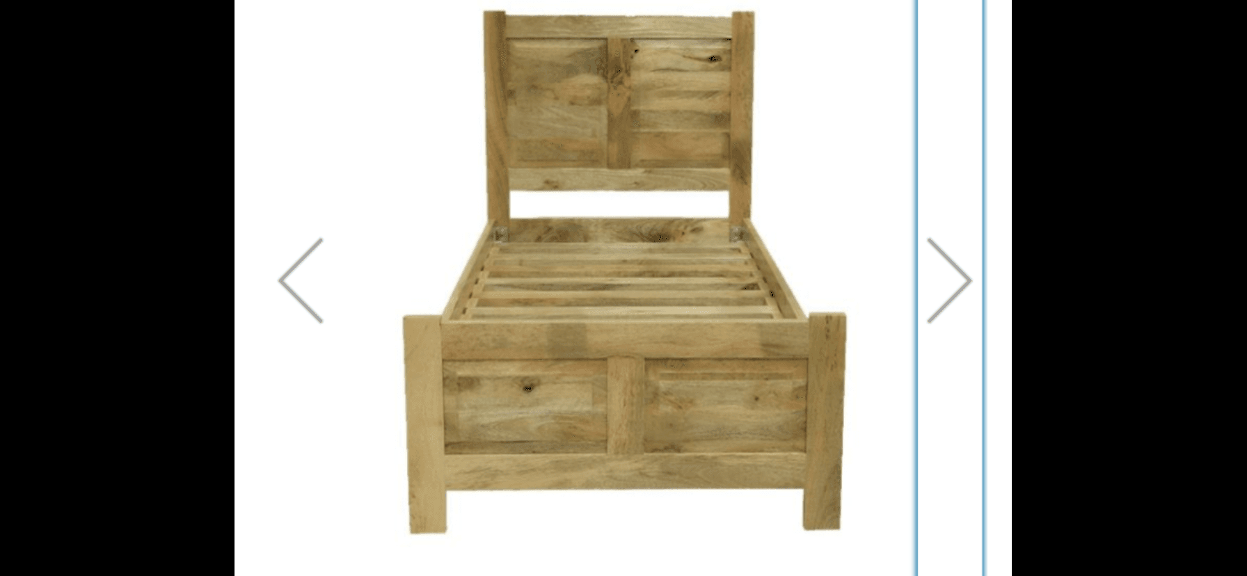 Dakota Solid Wood 3ft Single Bed