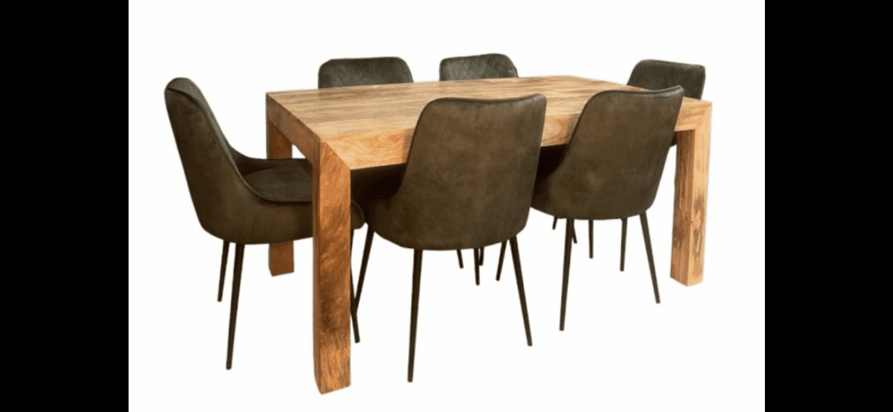Dakota Solid Wood Dining 16cm Set For 6