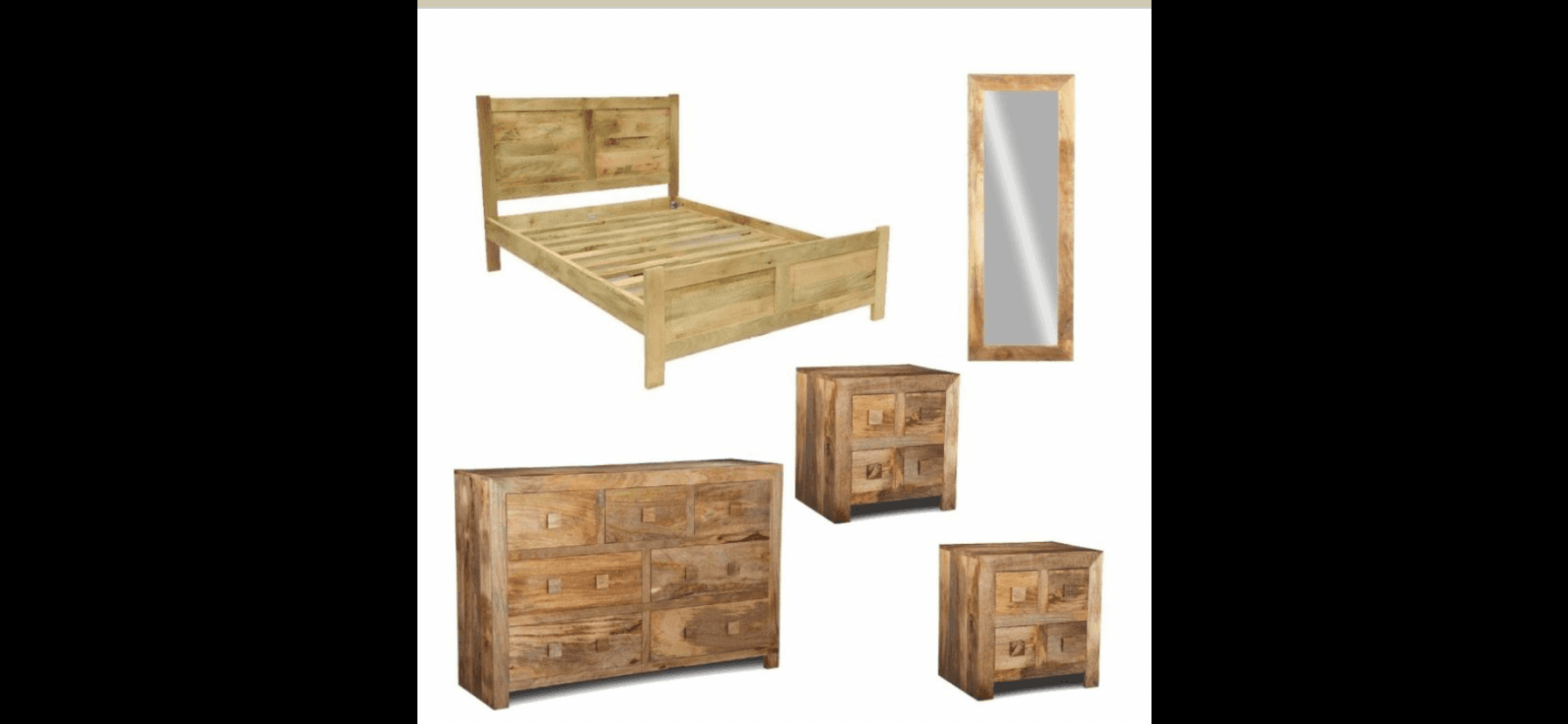 Dakota Solid Wood Double Bedroom Set