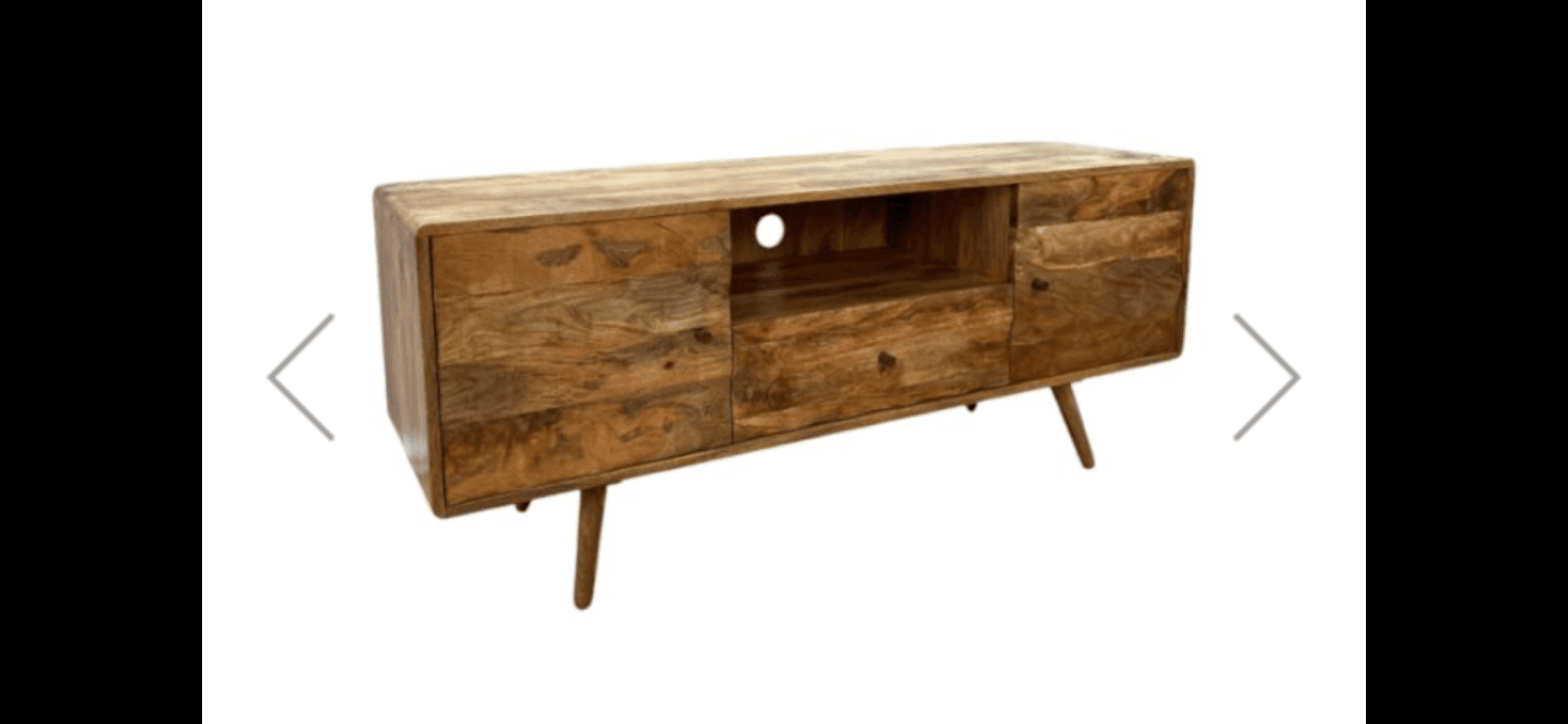 Geo Solid Wood 145cm Media Unit