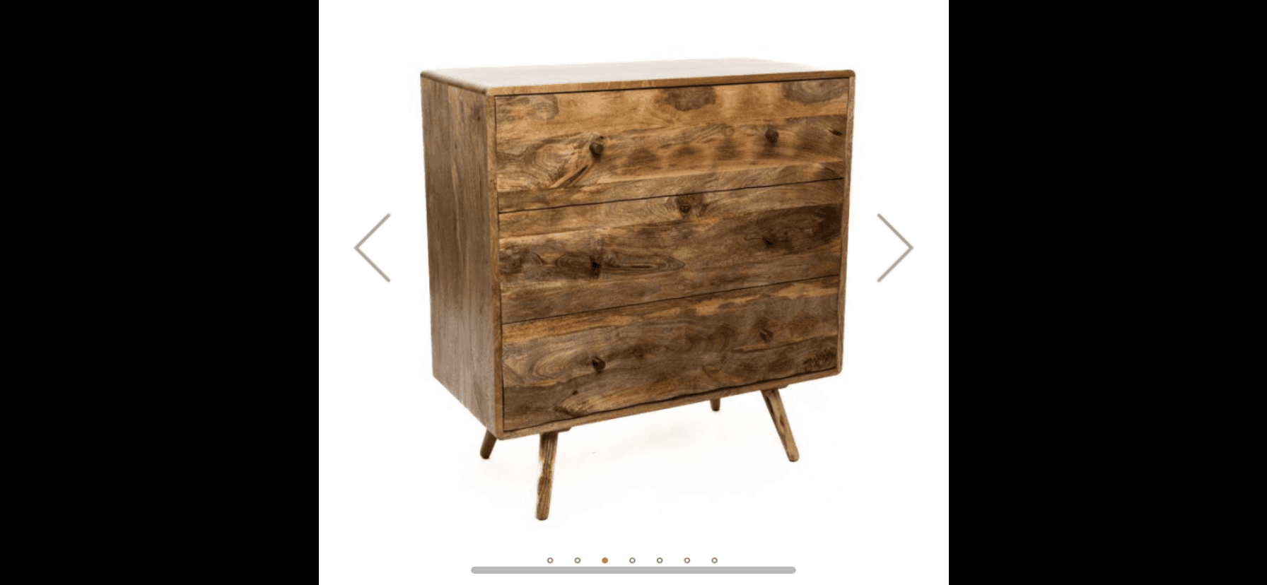 Geo Solid Wood 85cm Chest Of Draws