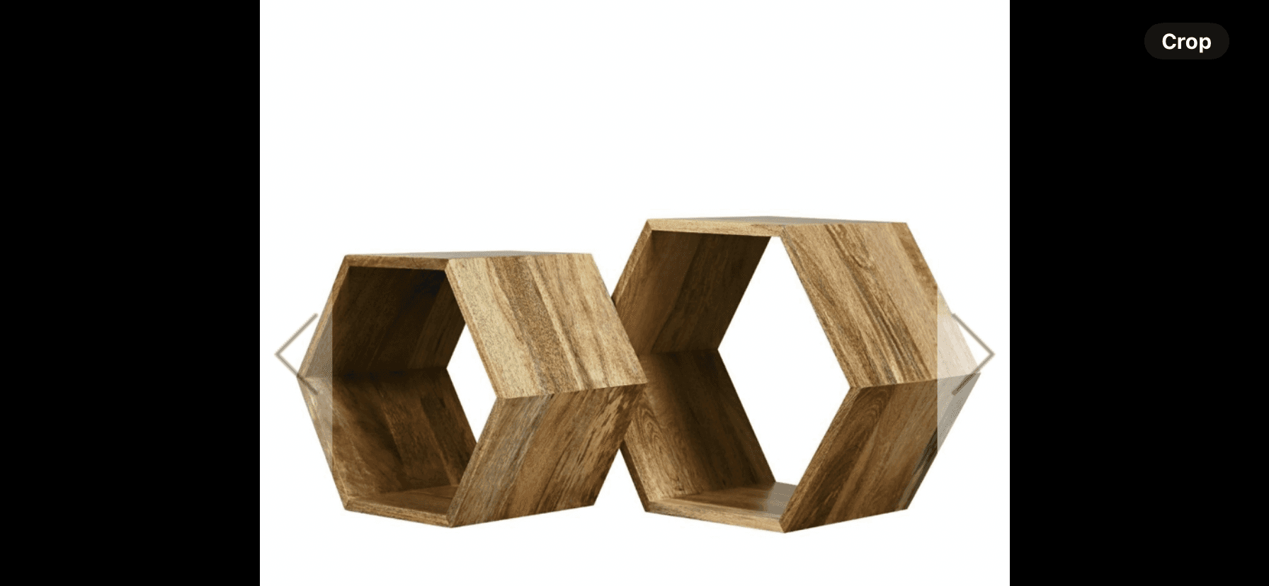 Geo Solid Wood Hexagon Nest Of Tables 