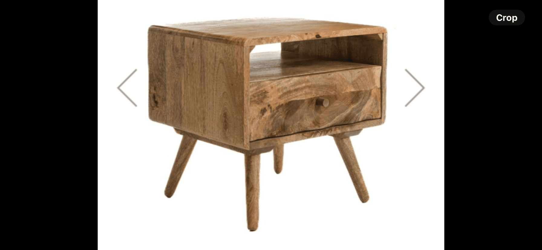 Geo Solid Wood Side Table